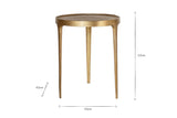 NKUKU - Rohia Cast Metal Table - Brass - Small/Large