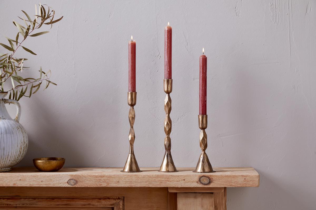 NKUKU - Shani Candlestick - Antique Brass - 3 sizes