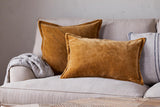 Sela Velvet Cushion Cover - Ochre 60X40CM