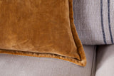 Sela Velvet Cushion Cover - Ochre 60X40CM