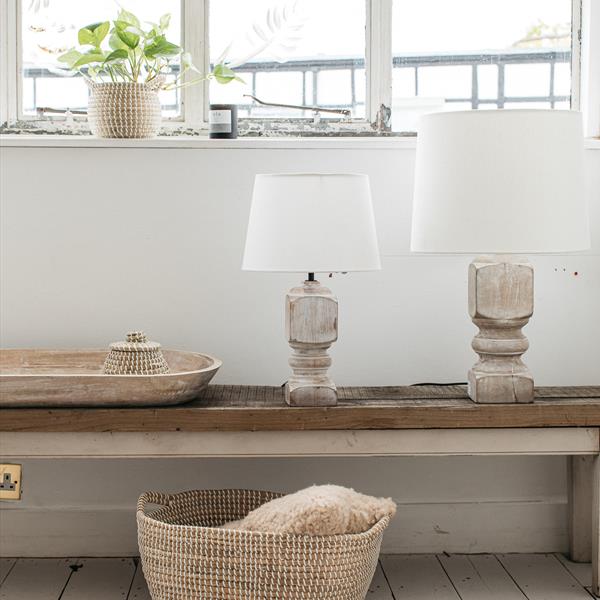 Tore Small Wooden Table Lamp, Base only