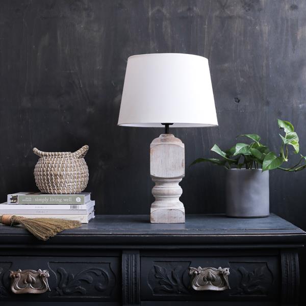 Tore Small Wooden Table Lamp, Base only