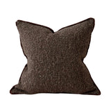 Sofia Chocolate Brown Boucle Cushion - 3 sizes