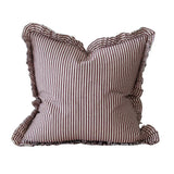 Darcy Burgundy Stripe Cushion 45cm