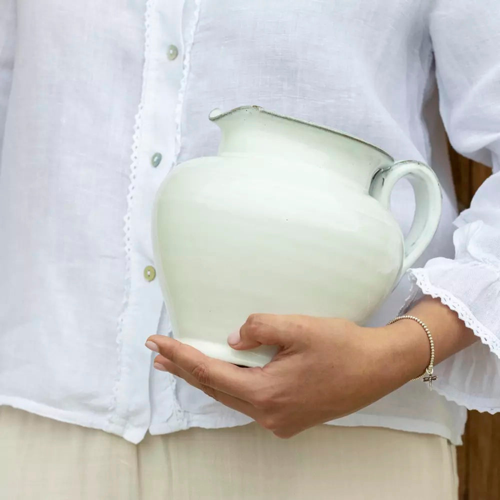 Glazed Jug White