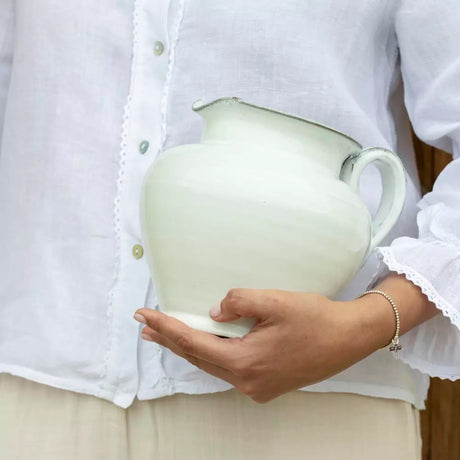 Glazed Jug White