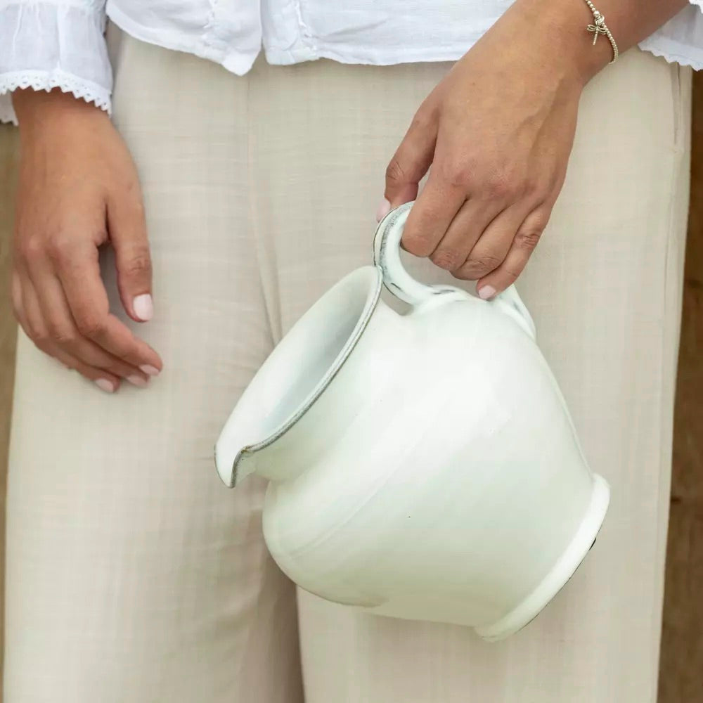 Glazed Jug White