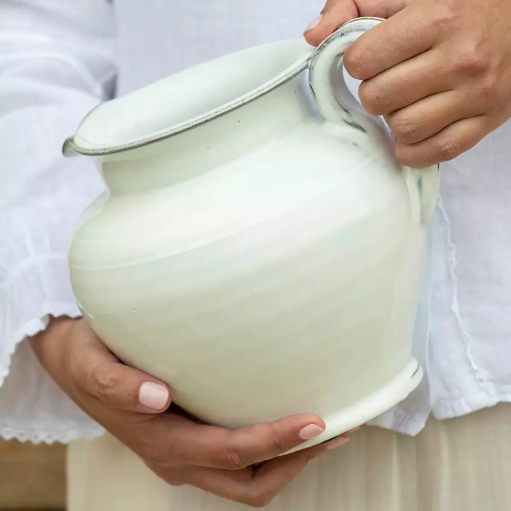 Glazed Jug White