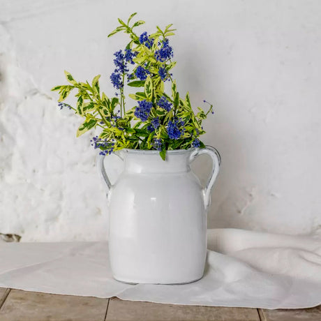 Glazed Urn White Tall