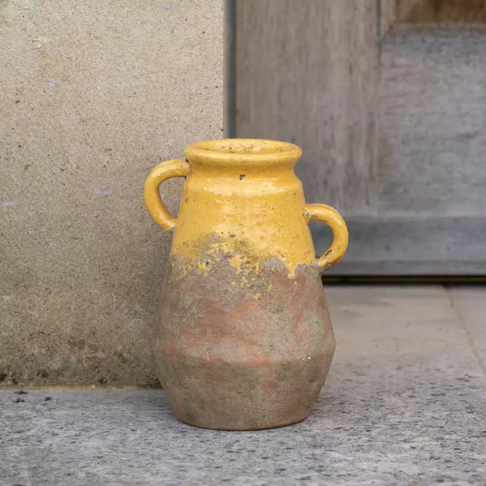 Terracotta Vase Yellow