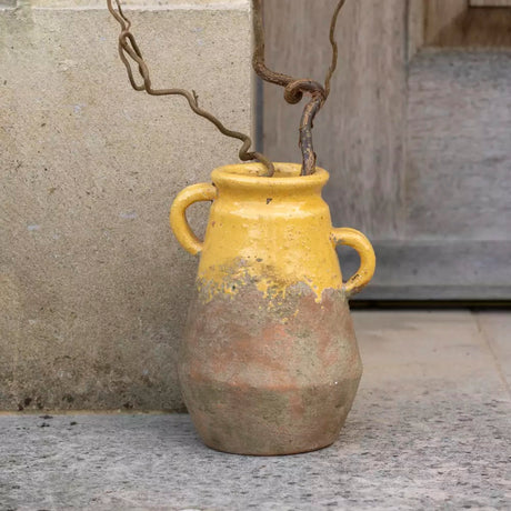 Terracotta Vase Yellow