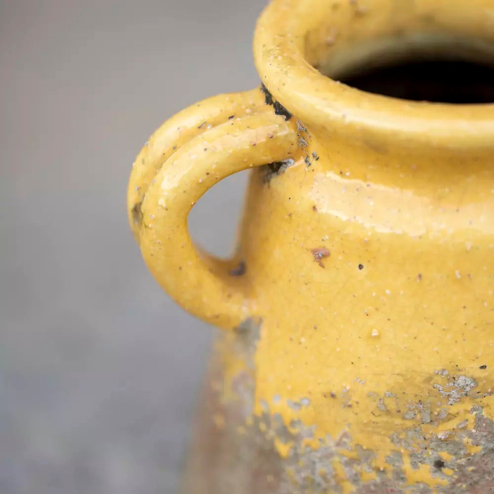 Terracotta Vase Yellow