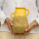 Terracotta Vase Yellow