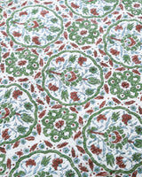 Kantha Throw - Green with hints of Rust and Blue