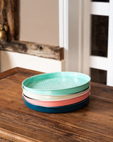 Round enamel tray (30cm) - 4 colours
