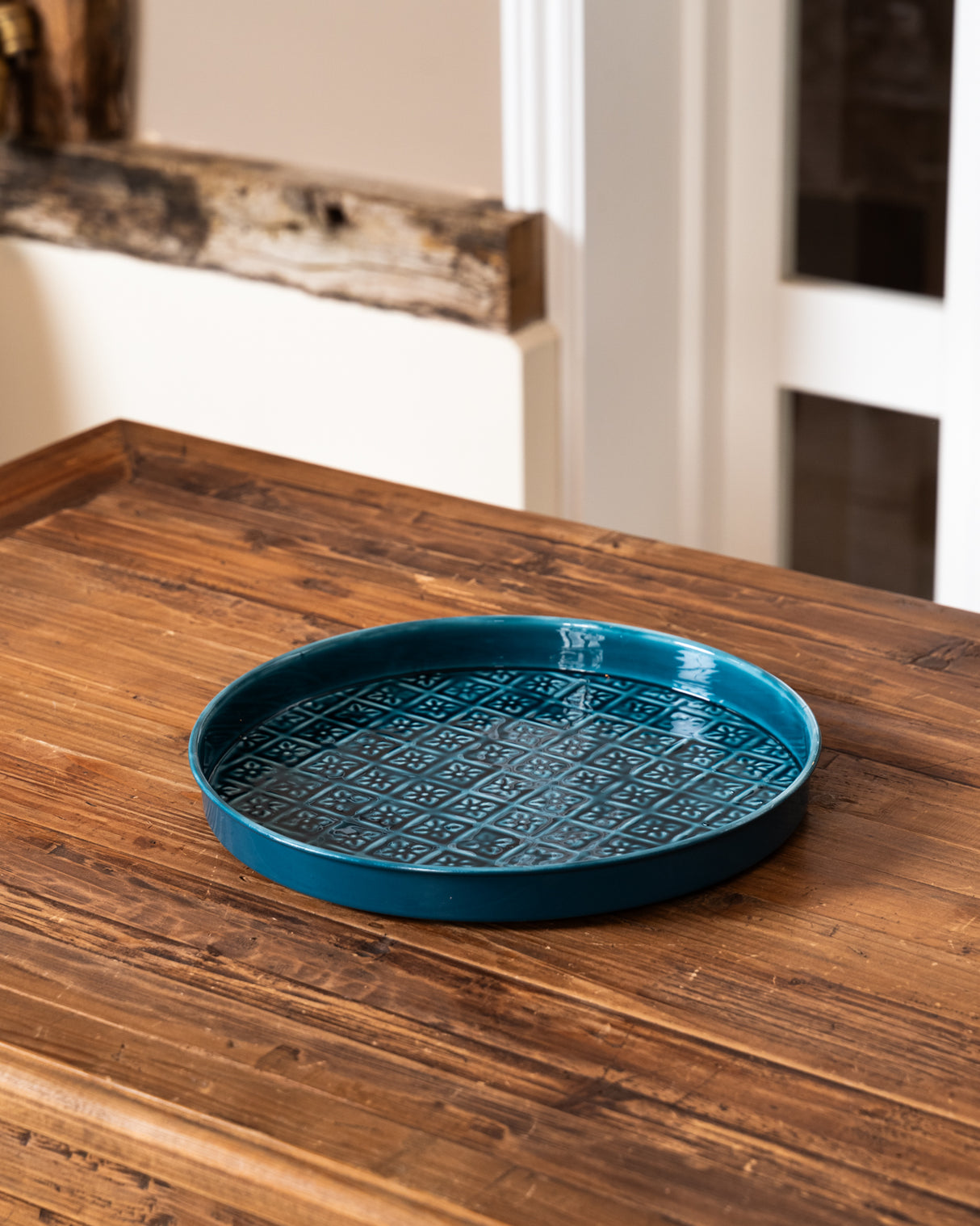 Round enamel tray (30cm) - 4 colours