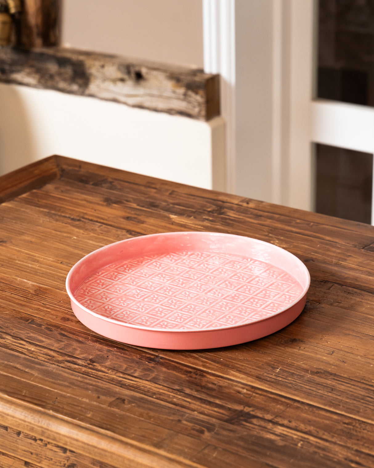 Round enamel tray (30cm) - 4 colours