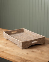 RATTAN LARGE RECTANGLE TRAY WITH LEGS