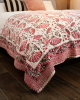 Kantha Throw - Pink/Grey