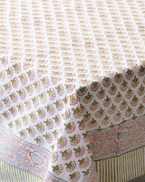 Anila Cotton Hand Block Printed Tablecloth - 3 sizes