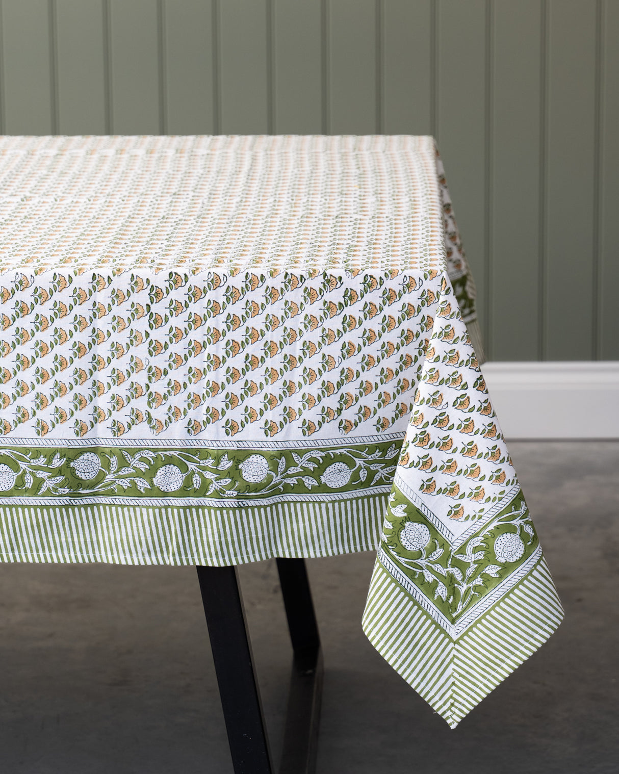 Vana Cotton Hand Block Printed Tablecloth - 4 sizes