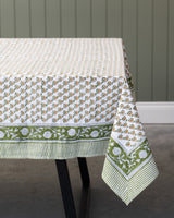 Vana Cotton Hand Block Printed Tablecloth - 4 sizes