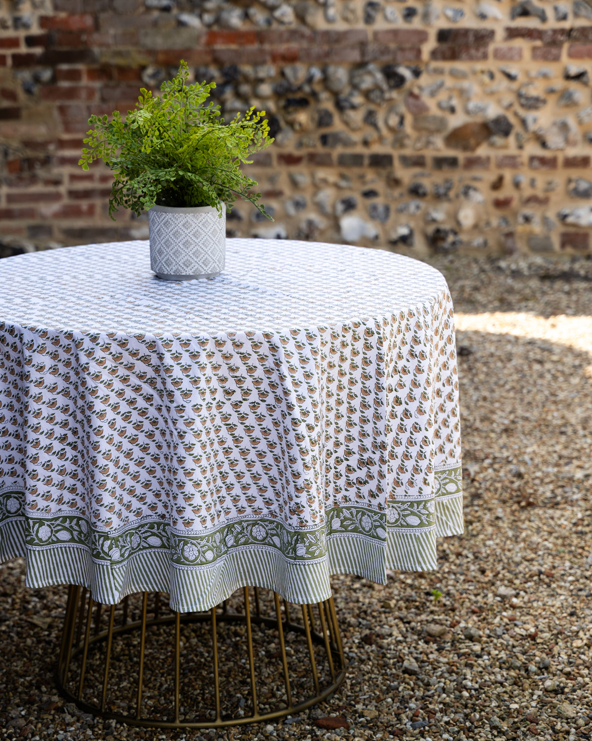 Vana Cotton Hand Block Printed Tablecloth - 4 sizes