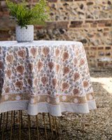 Madhari Cotton Hand Block Printed Tablecloth - 3 sizes
