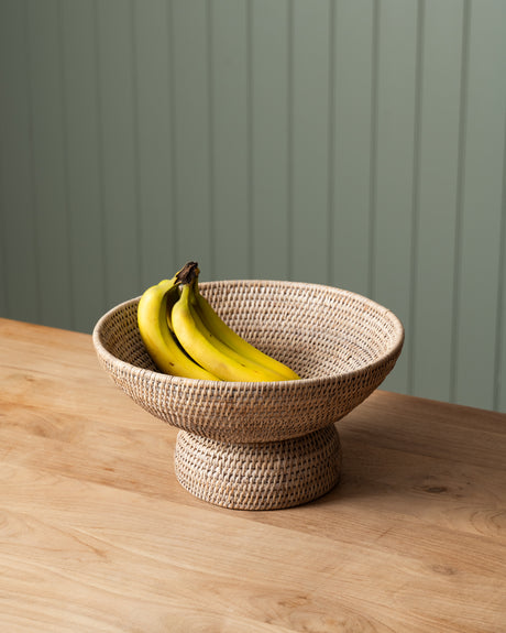 RATTAN ROUND FRUIT TRAY