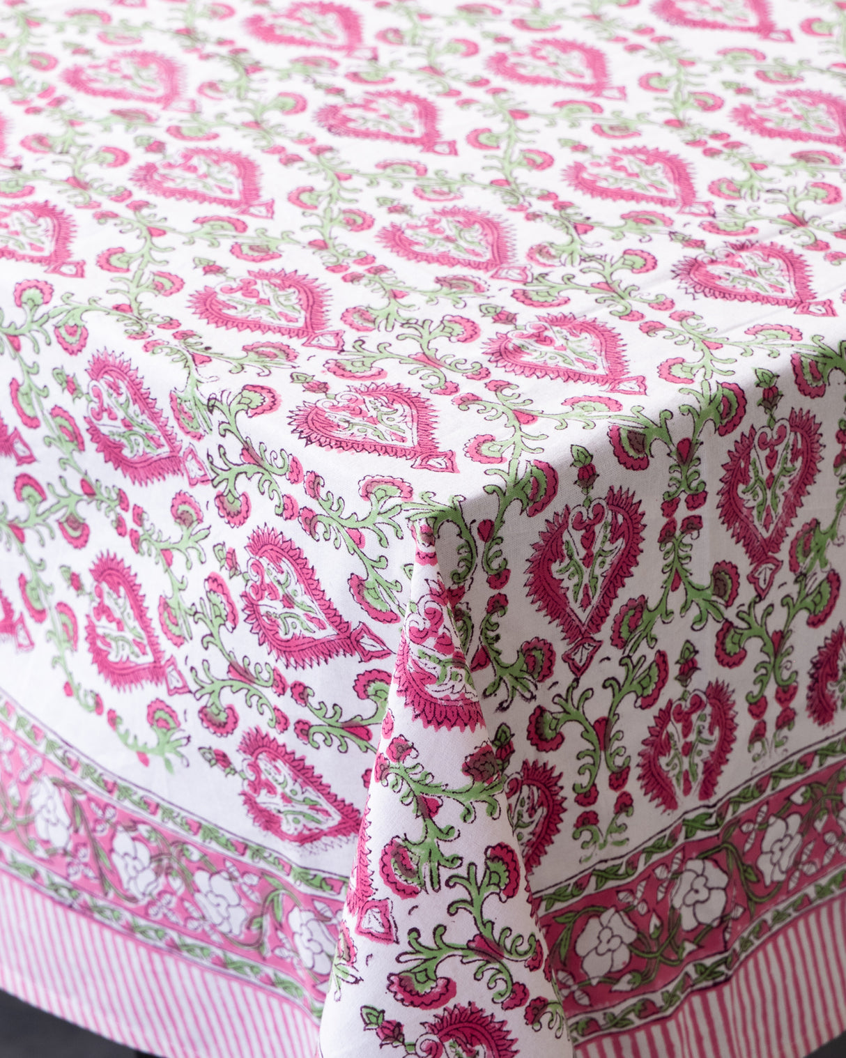 Bela Cotton Hand Block Printed Tablecloth - 4 sizes