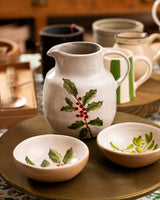 Stoneware Jug 15.5cm - Holly & Berries