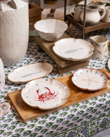 Stoneware Fluted Plate 20cm - Fish