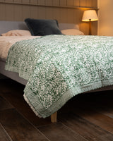 Kantha Throw - Green