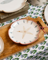 Stoneware Fluted Plate 16cm - Starfish