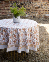 Madhari Cotton Hand Block Printed Tablecloth - 3 sizes