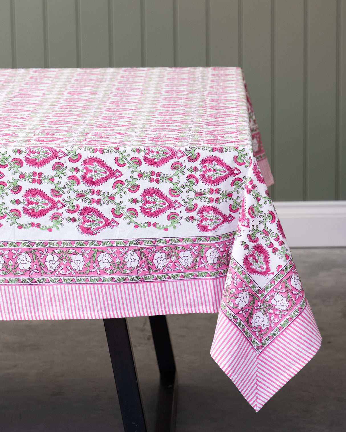 Bela Cotton Hand Block Printed Tablecloth - 4 sizes