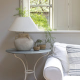 Stoneware Lamp Amphora with Cream Shade