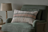 NKUKU Zairya Jute & Cotton Cushion Cover - Natural & Rust - 60 x 40cm