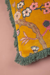Lichen Floral Velvet Cushion Cover