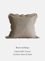 Scalloped Edge Cotton Cushion Covers – 2 Colour & Size