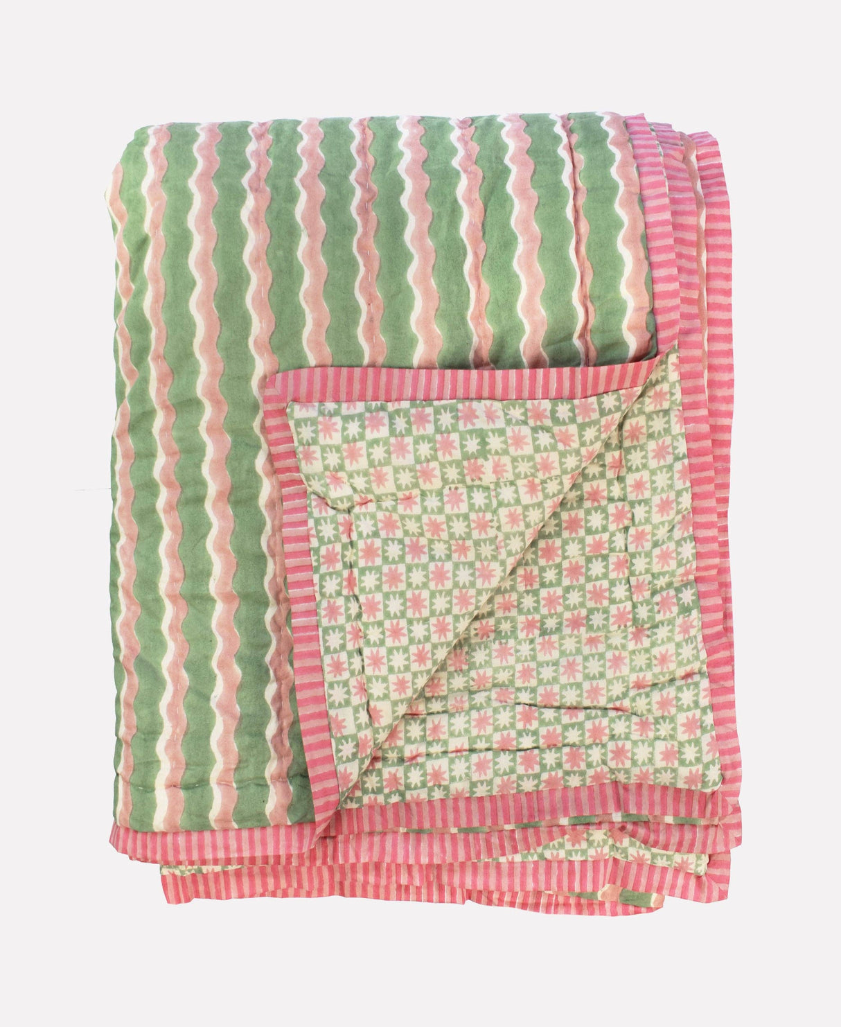 Organic Cotton Quilt | Pinwheel | Peppermint - 2 sizes
