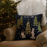Festive Forest Knitted Cushion/Sophie Allport