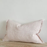esmee pink and cream washed linen