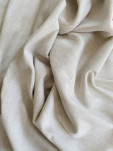 The Harriet Cream Neutral Herringbone Fringed Cushion