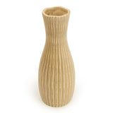 Large Cream Ridged Bottle Vase 36.5CM