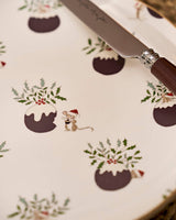 Christmas Puddings Stoneware Side Plate
