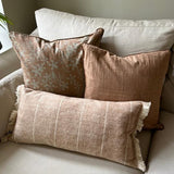Brushed Wild Stripe Breakfast Cushion Clay