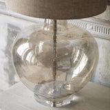 CLIFTON AMBER GLASS LAMP WITH SHADE