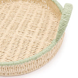 Round Green Edge Tray