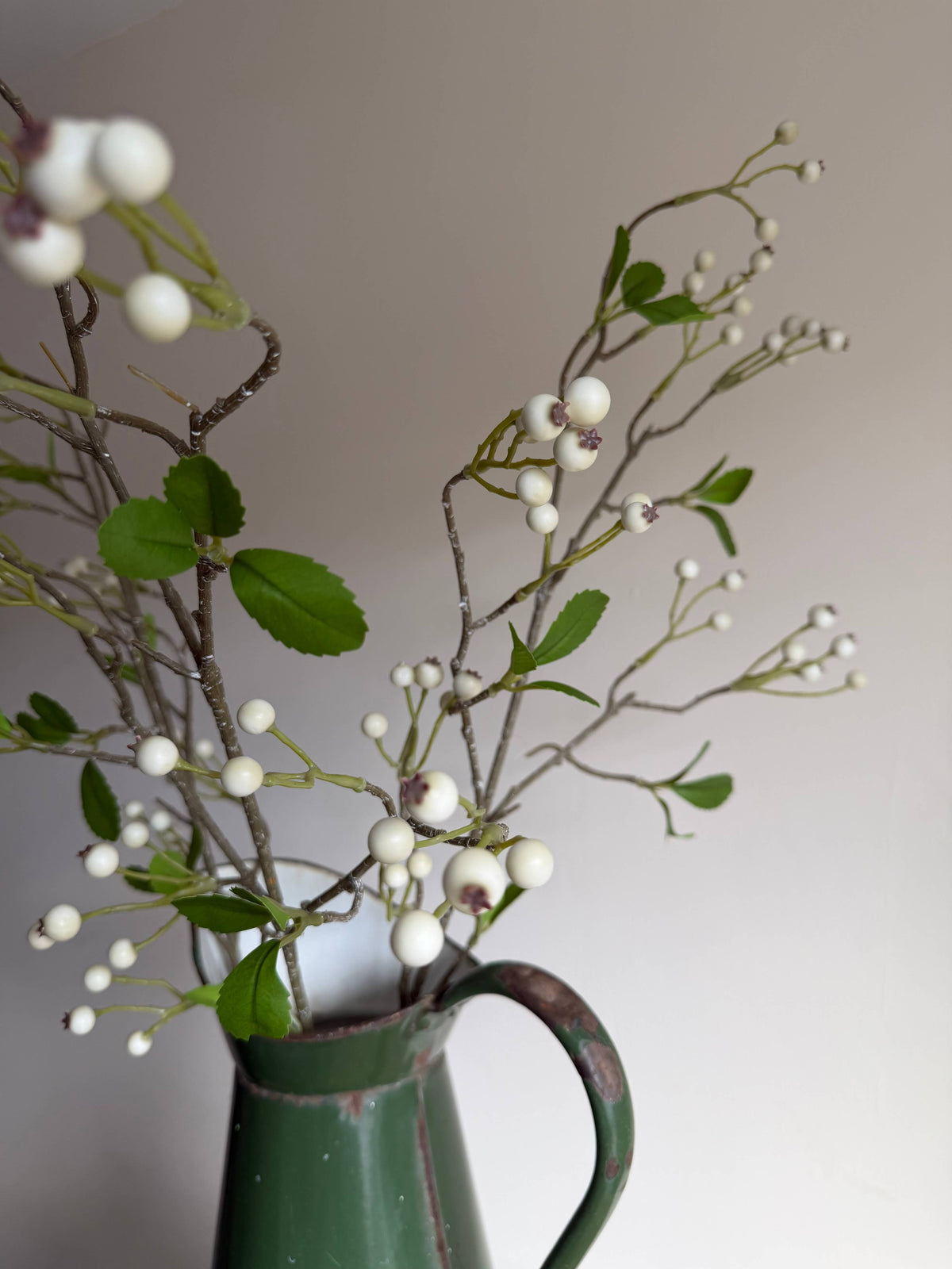 White Winter Berry Spray